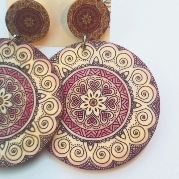 3 for $15 Colorful Festival Statement Earrings - Picture 4 of 4